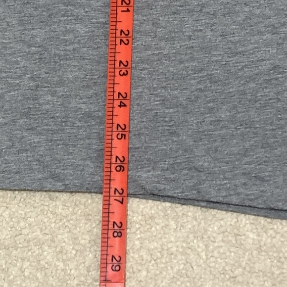 Preloved Virgin Atlantic Men's Oversized Grey Marl Long Sleeve T-Shirt Size UK L - Picture 10 of 10